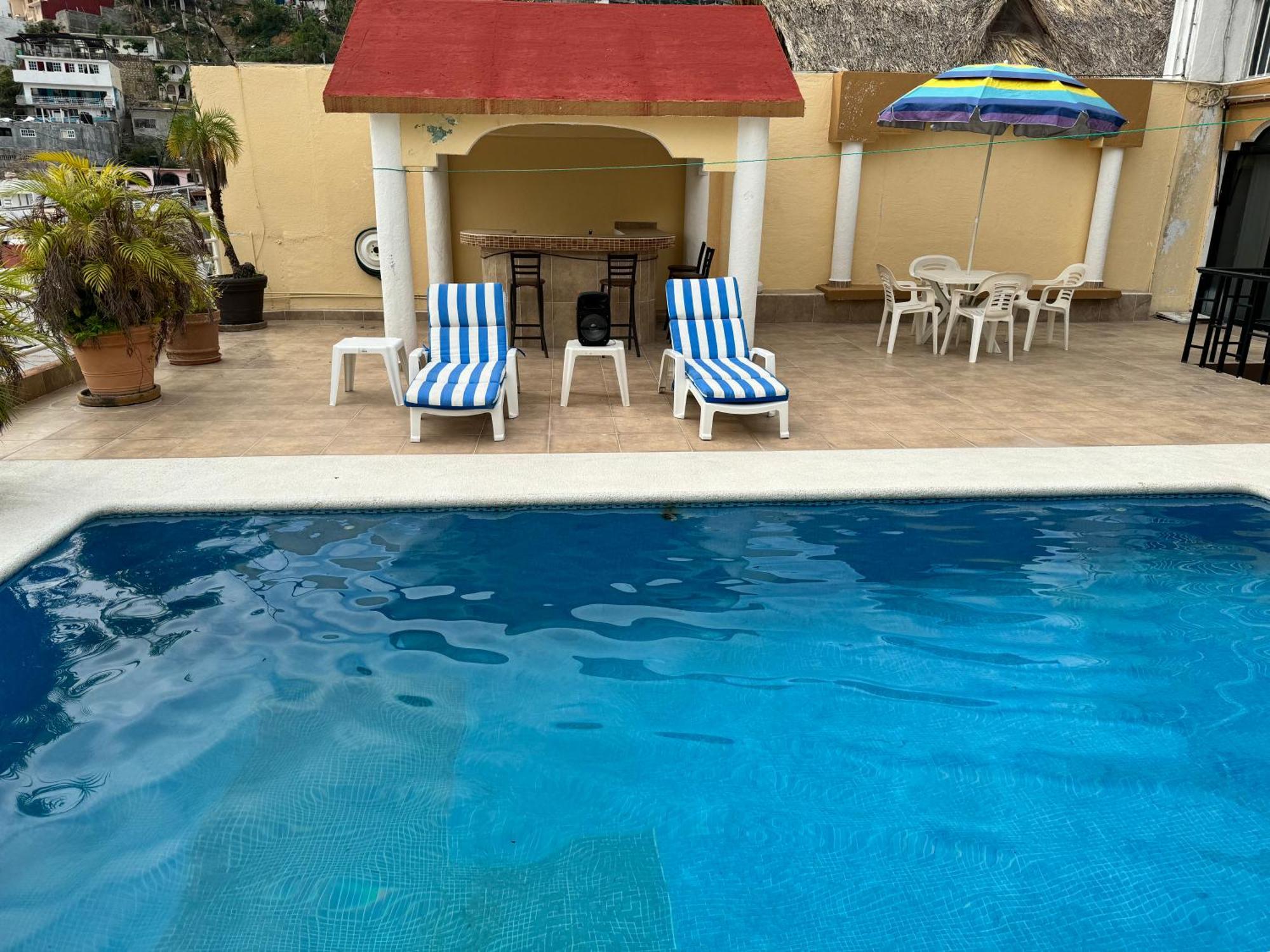 Blue Coast With Pool And Ocean View 10 To 35 P Villa Acapulco Ngoại thất bức ảnh